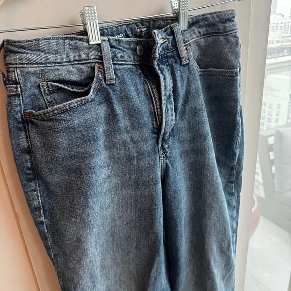OLD NAVY Extra High-Waisted Straight Jeans - 8 Tall NWOT - Picture 5 of 7